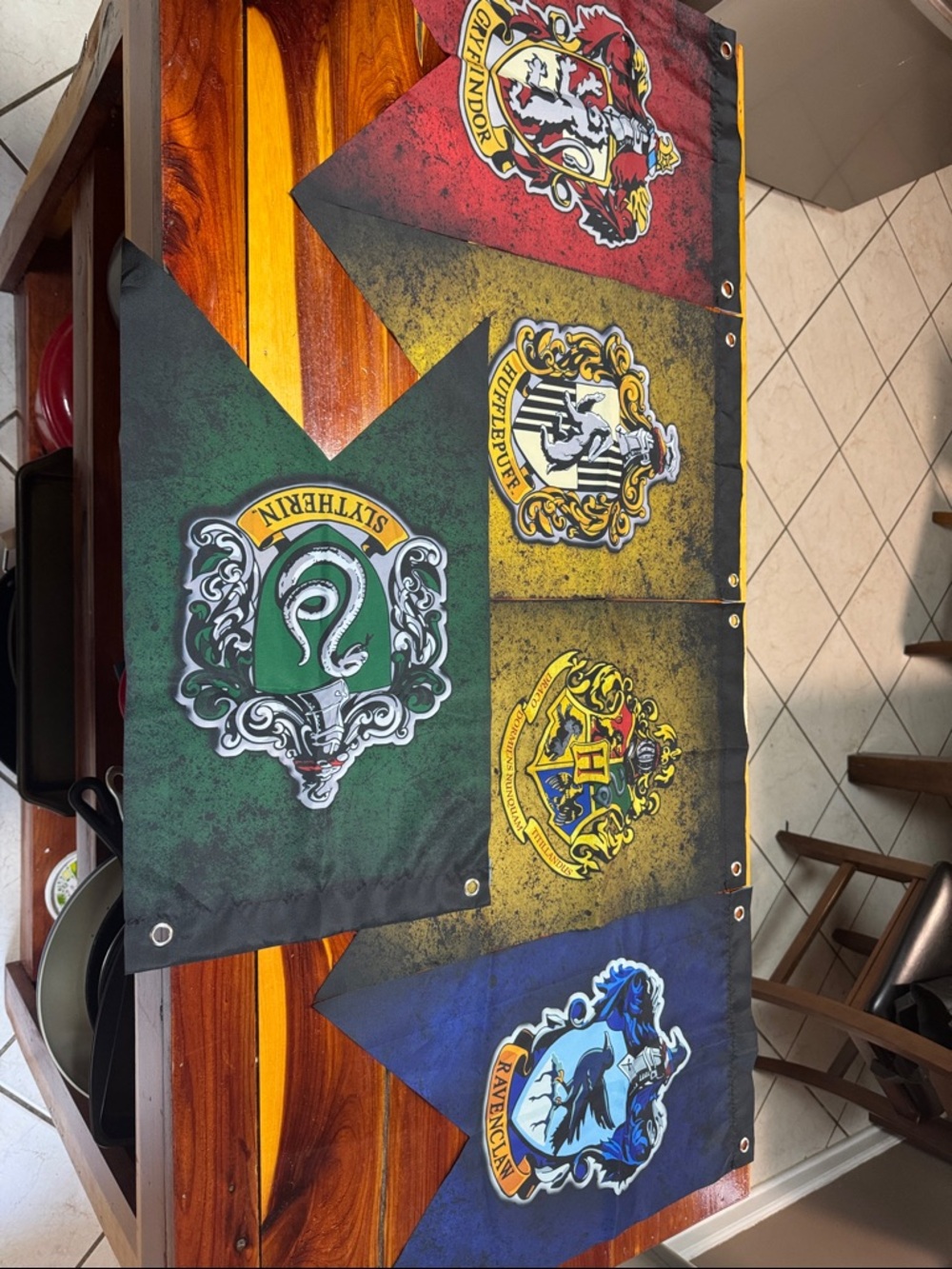 Warner Bros. Hogwarts House Banner Set - Harry Potter